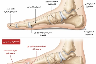 بونیون یا هالوکس والگوس: علل و درمان