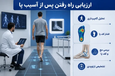 ارزیابی راه رفتن در بیماران پس از آسیب پا | بررسی اختلالات گام‌برداری و بازتوانی تخصصی