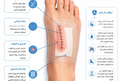 اصول مراقبت از زخم‌های جراحی پا| راهنمای جامع پیشگیری از عفونت