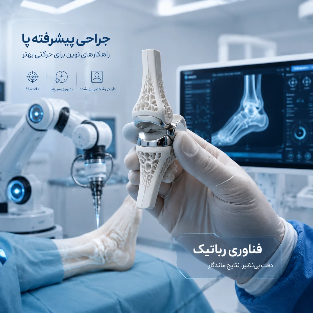 آینده جراحی پا و مچ پا | نقش رباتیک و چاپ سه‌بعدی در درمان‌های ارتوپدی