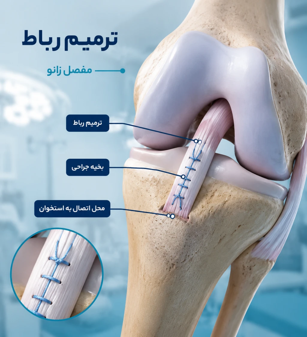 ارزیابی قدرت کششی بخیه‌ها در ترمیم رباط‌ها | بررسی استحکام بخیه در جراحی رباط