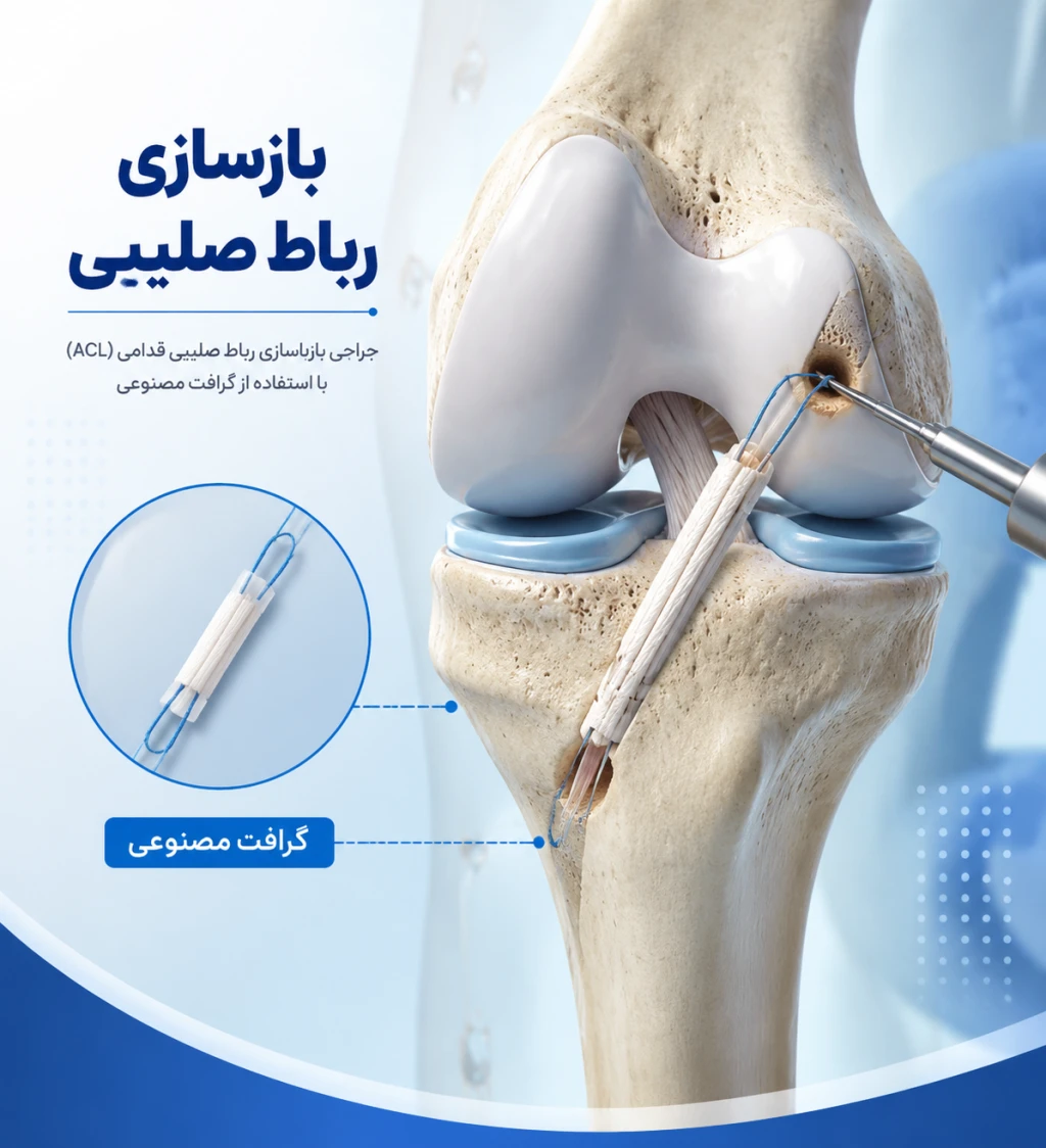 استفاده از گرافت‌های مصنوعی در بازسازی رباط| رویکردهای نوین جراحی ارتوپدی