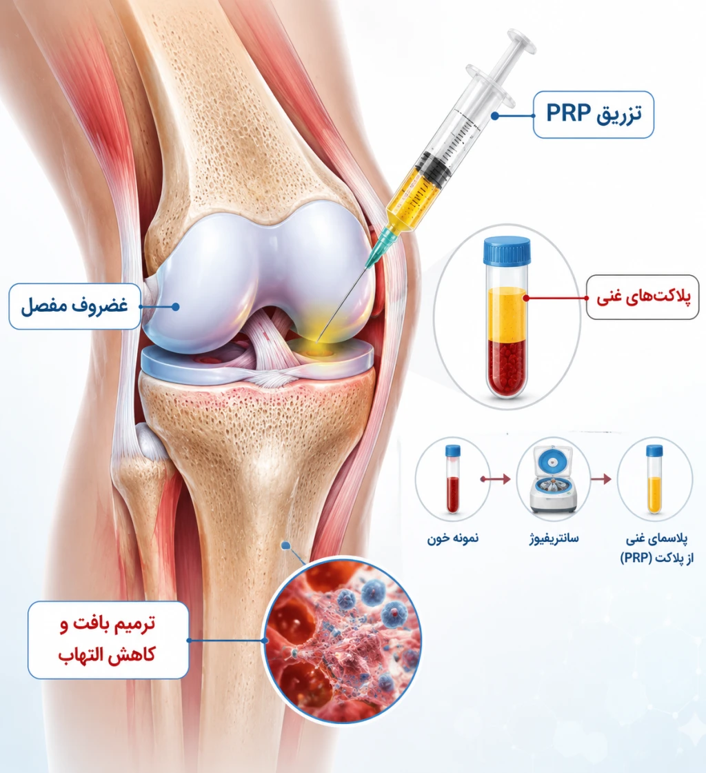 کاربرد پلاسمای غنی از پلاکت (PRP) در بازسازی بافت مفصل