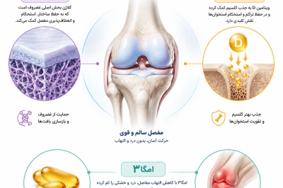 مصرف مکمل‌های مفید برای سلامت مفصل | بررسی نقش کلاژن، ویتامین D و امگا۳ در پیشگیری از آسیب‌های اسکلتی‌ـ‌عضلانی