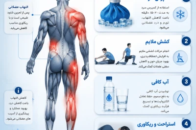 راهکارهای کاهش التهاب پس از تمرین | مدیریت درد و ریکاوری عضلات