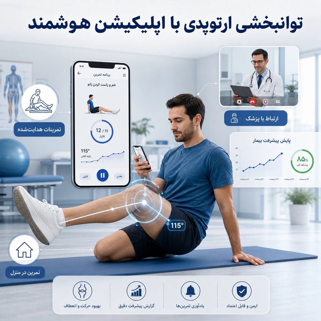 استفاده از اپلیکیشن‌های هوشمند در توانبخشی بیماران ارتوپدی | تحول دیجیتال در درمان آسیب‌های اسکلتی عضلانی