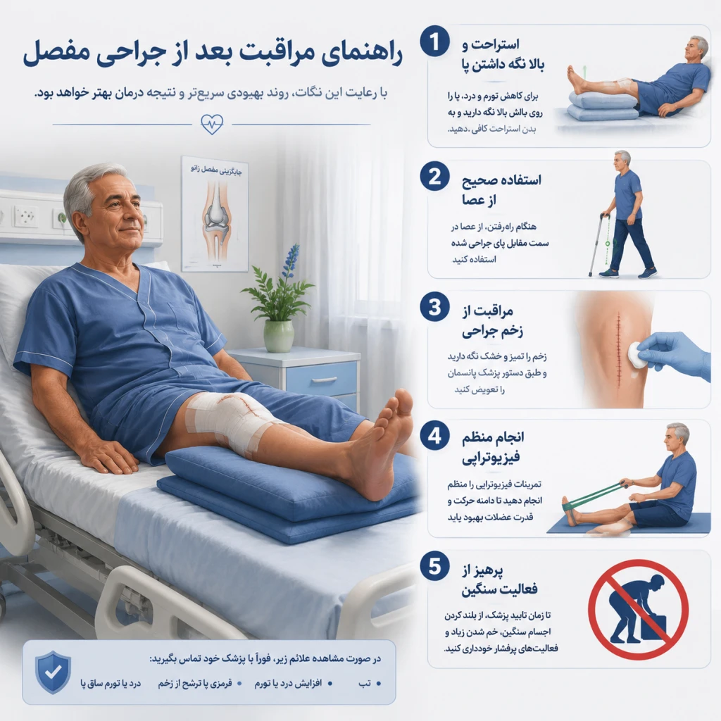 اشتباهات رایج بیماران پس از جراحی مفصل | بررسی عوامل تأخیر در بهبودی
