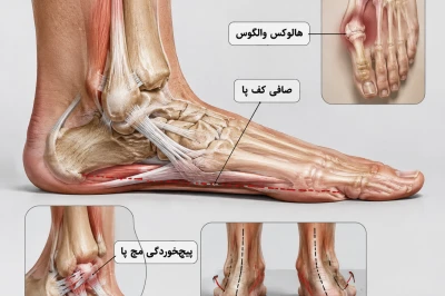 ارتباط صافی کف پا با هالوکس والگوس و پیچ‌خوردگی مچ پا | بررسی زنجیره آسیب‌های پا