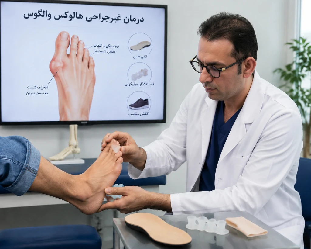 درمان غیرجراحی هالوکس والگوس برای کاهش درد و جلوگیری از پیشرفت انحراف