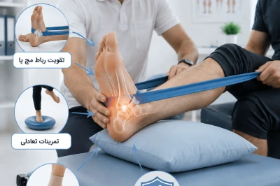 فیزیوتراپی مچ پا بعد از پیچ خوردگی چگونه مانع عود آسیب می‌شود؟ | بررسی علمی توانبخشی رباط مچ پا