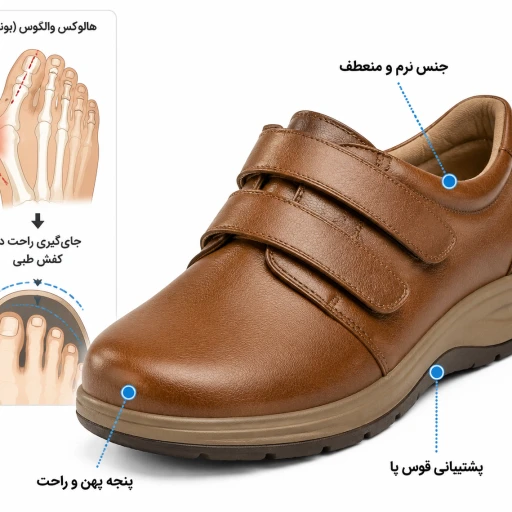 بهترین کفش برای بیماران مبتلا به انحراف شست پا چه ویژگی‌هایی دارد؟