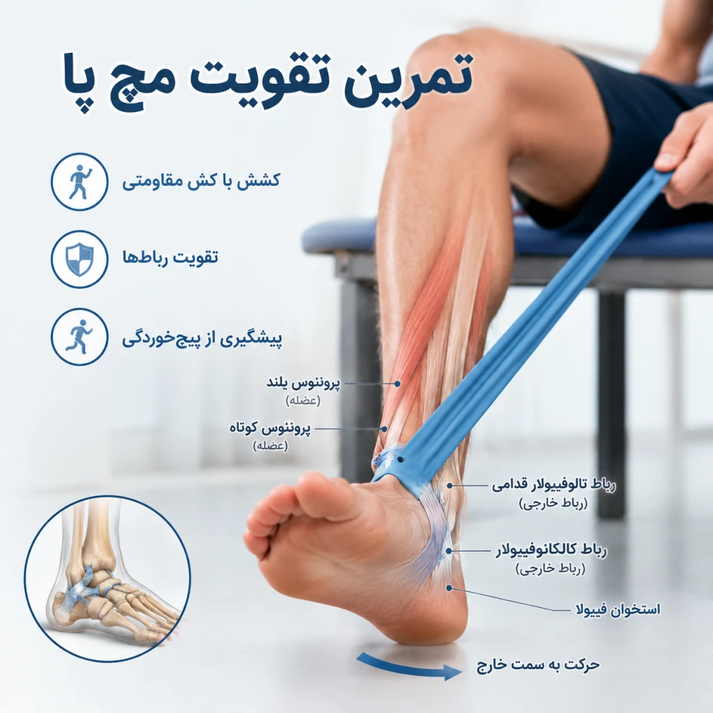 تمرینات تقویتی مچ پا برای کاهش درد و جلوگیری از پیچ‌خوردگی مجدد