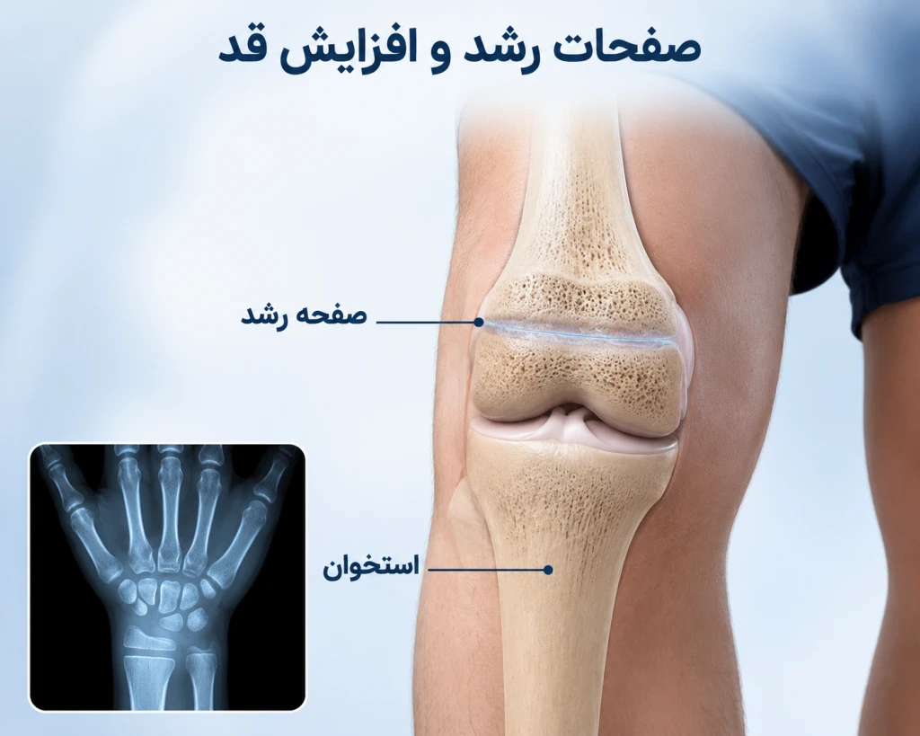 نقش صفحات رشد در افزایش قد و زمان بسته شدن آن‌ها | راهنمای جامع رشد استخوان
