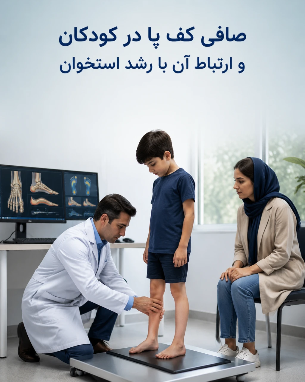 آیا صافی کف پا میتواند با اختلال رشد استخوان در کودکان مرتبط باشد؟