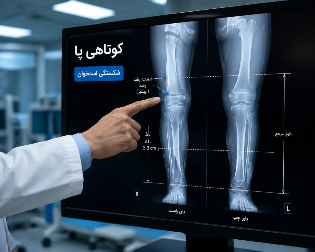 کوتاهی پا ناشی از شکستگی استخوان در کودکی | بررسی علت اختلاف طول پا در بزرگسالی
