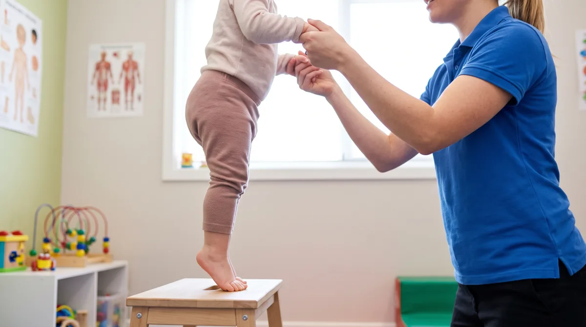 ایستادن کودک روی پنجه و ظاهرشدن قوس کف پا
